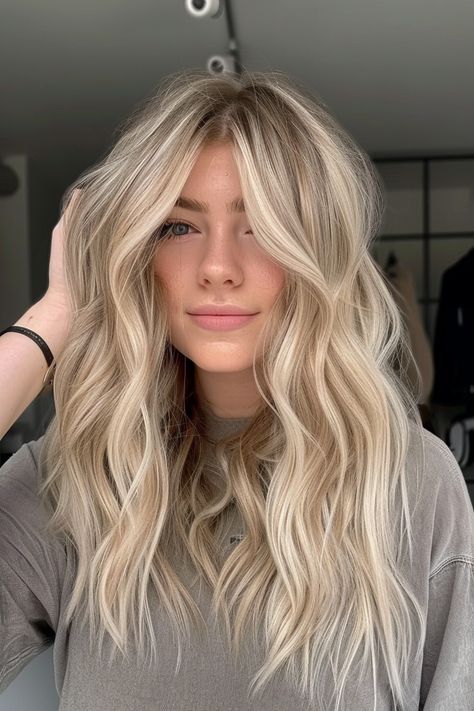 From classic light blonde balayage styles to high-contrast black and blonde ombre looks, there's a ton of ways to rock blonde hair. Click through for 40+ examples of the hottest blonde hair colors or save this pin for later! Blonde Hair Fall 2024, Blonde Highlights For Dirty Blonde Hair, Blonde With Deminsion, Blonde Hair With Deminsion, Fall 2024 Blonde Hair Trends, Blond Highlights On Blond Hair, Scandinavian Hair Blonde, Honey Blonde With Shadow Root, Live In Blonde Hair