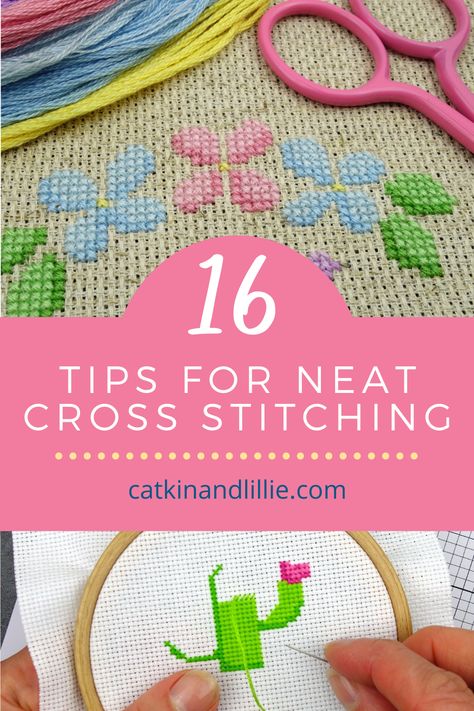 Beginning Cross Stitch Patterns, Things To Cross Stitch On, How To Mount Cross Stitch, Backstitch Cross Stitch, How To Finish A Cross Stitch Project, Finished Cross Stitch Ideas, Cross Stitch Tips And Tricks, What To Do With Cross Stitch Projects, How To Cross Stitch For Beginners