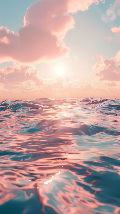 Capture the calm of sea and sky on your iPhone and Android. 🌊📱 Pastel, Iphone Calming Wallpaper, Fading Wallpaper, Calming Wallpaper, Cute Backgrounds For Iphone, Pastel Sunset, Sea Wallpaper, Sunset Sea, Sea And Sky