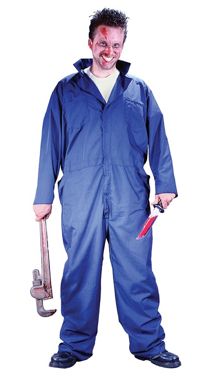 Killer Mechanic Costume!!! Plumber Costume, Luigi Halloween Costume, Mechanic Costume, Policeman Costume, Killer Costume, Fireman Costume, Astronaut Costume, Adult Fancy Dress, Devil Horns