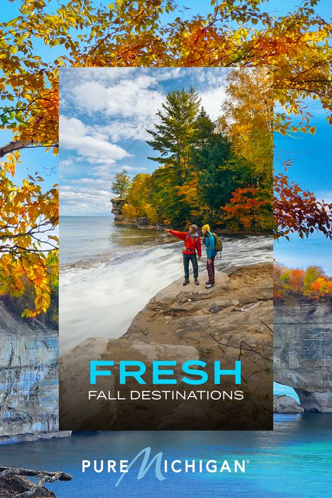 Fall ushers in a season of fun in Michigan, from cider mills to road-tripping through spectacular foliage. Happiness Images, Michigan Family Vacation, Fall Lovers, Vacation Wishes, Michigan Road Trip, Midwest Travel, African Accessories, Alien Tattoo, Peace And Happiness