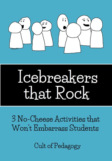 Too many icebreakers require students to take massive social risks with people they barely know. Or they don't really help students get to know each other. Or they are just plain cheesy. Here are three that are actually good. Continue Reading → Classroom Icebreakers, First Day Activities, Cult Of Pedagogy, First Day Of School Activities, Kids Talking, Beginning Of The School Year, 1st Day Of School, Team Building Activities, Circle Time