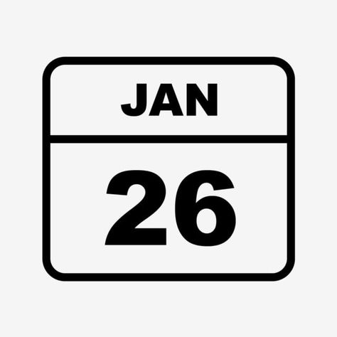 Background January, Calendar Clipart, Calendar Png, 26th January, Date Activities, Day Calendar, January Calendar, Calendar Vector, Geometric Pattern Background