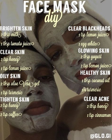 Pinterest || anastasia_mtk Obličejové Masky, Tenk Positivt, Face Mask Diy, Skin Care Routine For 20s, Trening Fitness, Glow Skin, Clear Skin Tips, Beauty Tips For Glowing Skin, Mask Diy