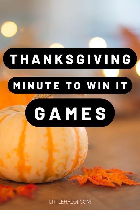 Thanksgiving Minute To Win It, Activities For Thanksgiving, Thanksgiving Family Games, Fun Thanksgiving Games, Thanksgiving Games For Kids, Minute To Win, Minute To Win It Games, Game Room Family, Thanksgiving Family