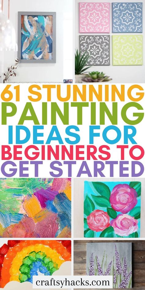 If you are looking for a fun way to get creative this weekend look no further than these super fun painting ideas for beginners. These brilliant beginner-friendly painting ideas will help you create stunning art pieces. These DIY crafts are fun and great for crafty beginners. Things To Paint Or Draw, Paint Ideas Easy Beginner, Begginer Art Ideas, Simple Paint And Sip Ideas Step By Step, Easy Paintings For Beginners Acrylics Simple Canvas Ideas, Easy Paint Party Ideas Canvases, Painting Ideas For Seniors, Easy Painting Tutorials For Beginners, Beginning Acrylic Painting Ideas