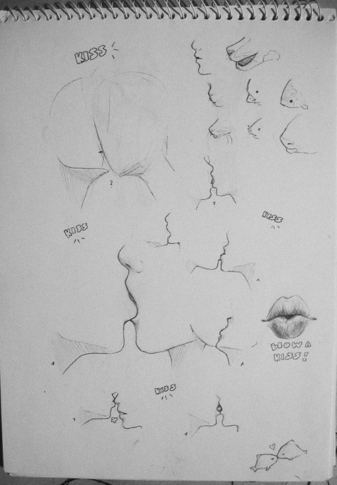 Kiss tutorial sketch | Art reference, Drawing people, Art drawings sketches ศิลปะ Sugar Skull, Lukisan Landskap, Beautiful Pencil Drawings, Desen Realist, Seni Dan Kraf, Siluete Umane, Anatomy Drawing, Guided Drawing, Anime Drawings Tutorials