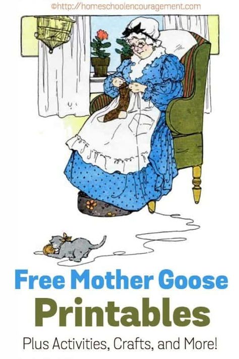Would you like to add a lesson about Mother Goose to your homeschool day?  Here is a great list of FREE Mother Goose Printables that can help you out. Goose Craft, Rhyming Preschool, Nursery Rhymes Preschool, Nursery Rhymes Activities, Homeschool Freebies, Homeschool Inspiration, Homeschool Encouragement, Crafts Activities, Free Homeschool