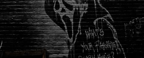 Ghostface Youtube Banner, Horror Movie Ipad Wallpaper, Ghostface Banner Discord, Ghostface Pc Wallpaper, Ghostface Computer Wallpaper, Scream App Icons Aesthetic, Laptop Wallpaper Horror, Scream 6 Header, Scream Aesthetics Black