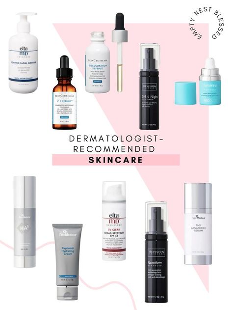The best skincare products for women over 50? Compiled by a dermatologist, this regimen addresses the crucial skincare needs of midlife women over 50. Best Facial Products, Face Regimen, Skin Care Products Design, Best Facial Cleanser, Dermatologist Recommended Skincare, Revision Skincare, Foaming Facial Cleanser, The Best Skincare, Skin Medica