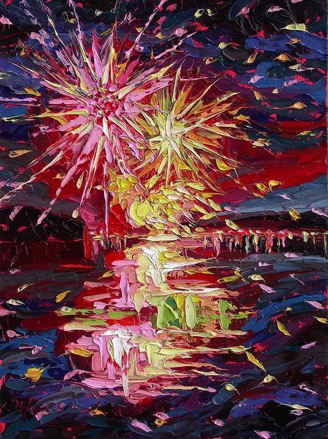 Couture, Celebration Art Gcse, Texture Moodboard, 4th Of July Painting, Lemon Oil Painting, Celebration Painting, Fireworks Painting, Firework Art, Festival Painting