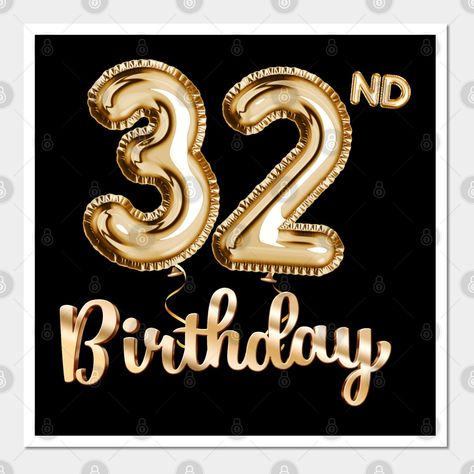 Black Gold Balloons, Balloon Design For Birthday, Birthday Guest Book, Gold Birthday Decorations, 32nd Birthday, Party Decorations Birthday, Black And Gold Balloons, Birthday Gifts For Him, 34th Birthday