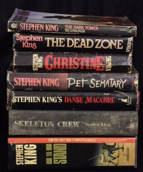 One of Simon's favorite authors Stephen King Books, Christine King, The Dead Zone, Pet Sematary, 80s Horror, The Dark Tower, King Book, Ex Machina, Scary Movies