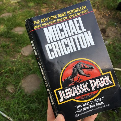 The May Book Report Jurassic Park Book, Whitney Smith, Michael Crichton, Book Report, Mommy Blog, Jurassic Park, The New York Times, New York Times, Good Books