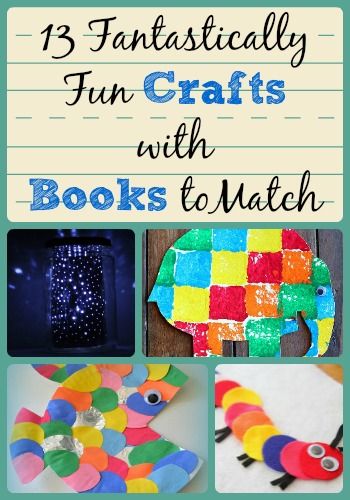 13 Funtastically Fun Crafts with Books to Match Guest Post on The Curriculum Corner from AllFreeKidsCrafts.com | The Very Hungry Caterpillar | Goodnight Moon | The Rainbow Fish Book Day Craft Preschool, Story Hour Ideas, Read Alouds With Crafts, Storybook Week Activities, Crafts With Books, Book Themed Crafts, The Rainbow Fish, Storytime Crafts, Elementary Books
