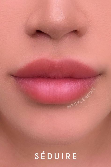 A close-up photo of a client's lips. They have just received lip blush, so their lips are a cool shade of pink that is an even color throughout. Thick Lips, Natural Pink Lips, Black Hair Green Eyes, Heart Shaped Lips, Lips Photo, Lip Blush, Color Healing, Rosy Lips, Cool Ear Piercings