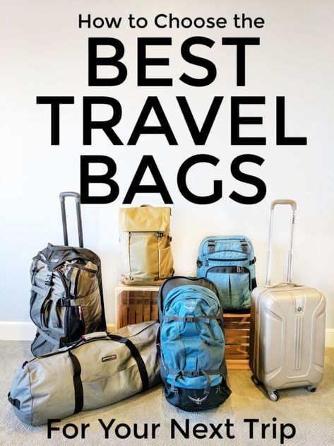 How to Choose the Best Travel Bag For Your Next Trip - Intentional Travelers Rolling Duffle Bag, Leather Backpacks School, Best Travel Bags, Travel Life Hacks, Suitcase Backpack, Travel Tools, Best Luggage, Minimalist Travel, Overseas Travel