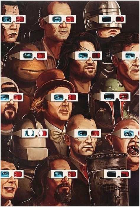 Love this a lot! Pop culture art form the 80s. Can you name them all? William S Burroughs, Mike Mitchell, Jean Renoir, 3d Cinema, Tutorial Photoshop, Septième Art, Jasper Johns, Kunst Inspiration, Pop Culture Art