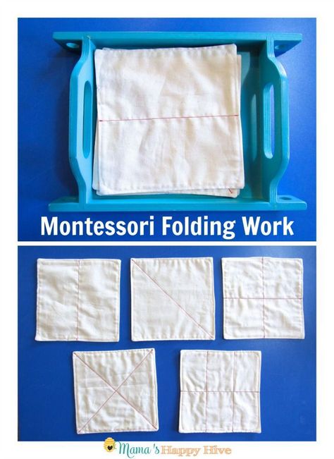 Montessori Folding Clothes, Kindergarten Montessori Activities, Montessori Trays, Maluchy Montessori, Diy Montessori, Montessori Method, Montessori Diy, Practical Life Activities, Montessori Lessons