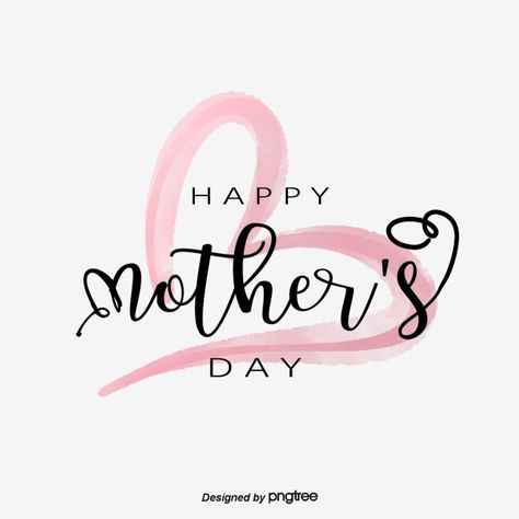 Mothers Day Hand Painted Fonts Love Decorative Elements Happy Mothers Day Font, Hari Ibu Mother's Day, Happy Mother’s Day, Painted Fonts, Mothers Day Design, Morhers Day, Mothers Day Cards Craft, Mothers Days, Happy Mom Day