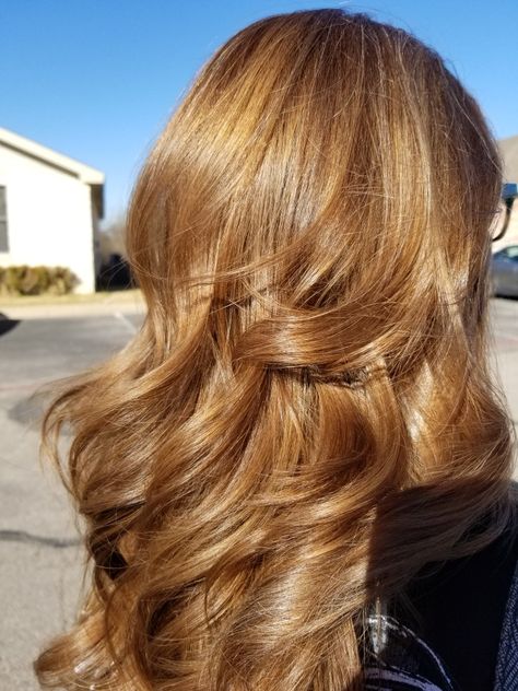 Honey Blonde Dyed Hair, Light Brown With Red Highlights, Blonde Levels, Gold Brown Hair, Champagne Blond, Gold Blonde Hair, Golden Hair Color, Rambut Brunette, Caramel Blonde Hair