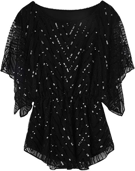 PrettyGuide Women's Sequin Top Short Sleeve Sparkle Cold Shoulder Peplum Evening Blouse Tops Gold US16 at Amazon Women’s Clothing store Sequin Tops, Evening Blouses, Sequin Blouse, Beach Dresses Summer, Blouse Tops, Evening Formal, Women Tunic Tops, Tops Women, Tops Online