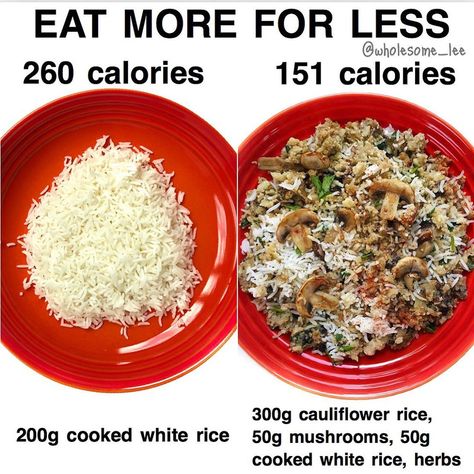 Low Calorie Recipes, Healthy Eating Recipes, Low Calorie Rice Recipes, Low Calorie Rice, Volume Eating, Cooking White Rice, Low Cal Recipes, Healthy Food Motivation, Eating Plans