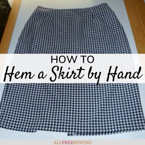 How To Hand Sew A Skirt, How To Hem A Skirt, How To Make A Skirt, Original Hem, Beautiful Office, How To Make Skirt, Office Skirt, Sewing Skirts, Hem Skirt