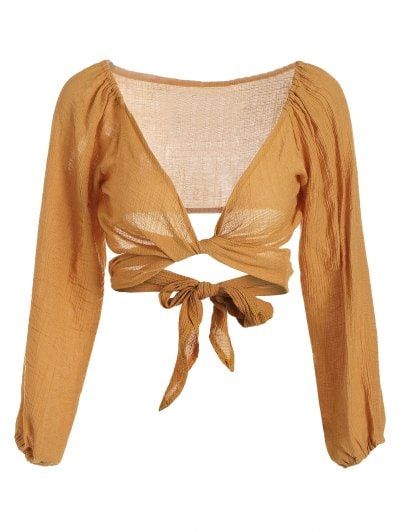 Plunge Neck Blouse, Plunging Neckline Blouse, Plunging Neckline Top, Beige Crop Top, Beige Crop Tops, Beige Blouse, Plunging Neck, Beige Top, Cute Blouses