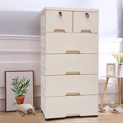 The 6 drawers storage cabinet with is not only a good decorative piece that can blend in with different home decor styles and add colour to the home, but a good space organizer is designed with a dense frame and has a large landing support area, so it is very stable. The drawer design makes this product well sealed to prevent dust as well as insects from entering. This product comes with two drawers with locks, which can protect your privacy very well. Plastic Dresser, Locking Storage Cabinet, Different Home Decor Styles, Dresser In Closet, Kitchen Furniture Storage, Playroom Bedroom, Fabric Dresser, Drawers Storage, Closet Drawers