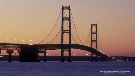 Mackinac Bridge, Mackinaw City, Michigan #SunKuWriter #Portugal FREE Books ► http://Sun-Ku.com   ◄ Panoramic Photography, Mackinaw Bridge, Free Wallpaper Desktop, Bridge Sunset, Mackinaw City, Mackinac Bridge, Bridge Painting, Westminster Bridge, Public Domain Photos