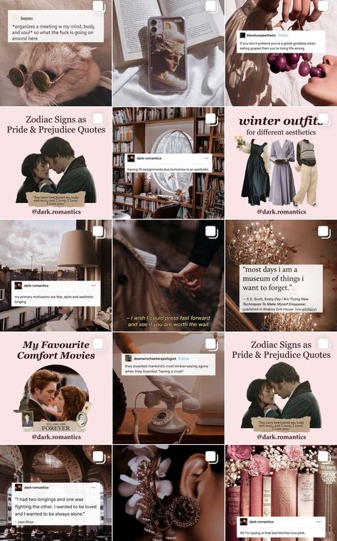 Dark Romantics - Dark Academia Instagram Account to Follow | Must-Follow Creator of the Week Dark Academia Instagram Feed, Cottagecore And Dark Academia, Etiquette Lessons, Dark Academia Instagram, Dark Academia Book, Dark Romanticism, Dark Academia Books, Cats Coffee, Curated Content