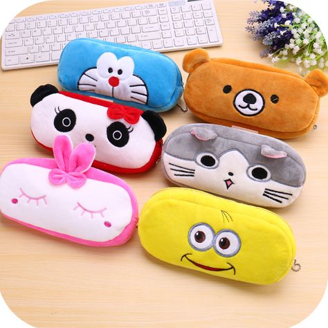 Kids Pencil Cases Shop now for 10% off Cute Cartoon Faces, Animal Pen, Pen Bag, Cartoon Panda, Student Bag, Cute Wallets, Kawaii Animals, Coin Wallet, Coin Bag