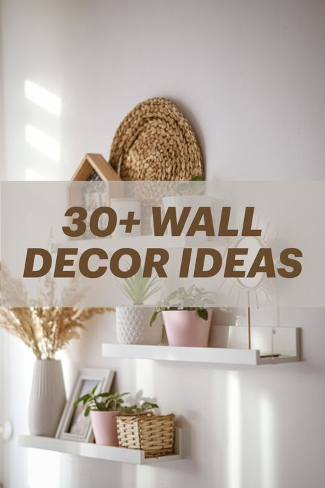 30+ unique wall decoration inspirations for your home decor. Beautiful Shelves designs, plants décor, wall paneling and more #decor #homedecor #ideas #wall #diy #interior Wall Decor On Wallpaper, Small Wall Art Decor, Dining Wall Decor Ideas Indian, Decorating A Plain Wall, Wall Decor For Video Background, Indian Living Room Wall Decor Ideas, Home Decor Ideas For Cheap Living Room Simple Interior Design, Best Wall Decor Ideas, Wall Design Inspiration