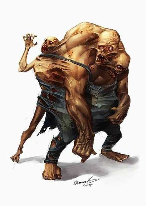 Arte Zombie, Creature Fantasy, Lovecraftian Horror, Dark Creatures, Zombie Art, Heroic Fantasy, Fantasy Monster, Creature Concept Art, Monster Design