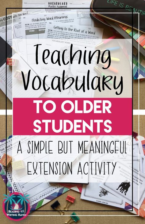 High School Vocabulary, Middle School Vocabulary, High School Speech Therapy, Vocabulary Strategies, High School Reading, Vocabulary Instruction, School Speech Therapy, Teaching High School English, Science Vocabulary