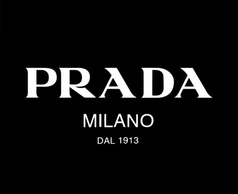 Prada Sign, Black Widget, Prada Brand, Clothing Symbols, Prada Aesthetic, Decals Codes, Prada Milano, Ariana Grande Drawings, White Symbol