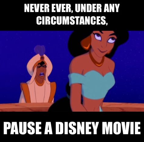 Never pause a Disney movie Disney Movies Paused At The Wrong Time, Never Ever Under Any Circumstances Pause A Disney Movie, Zero Chill Kayla, Disney Paused, Never Pause A Disney Movie, Paused Disney Movies, Film Memes, Disney Humor, Funny Disney Pictures