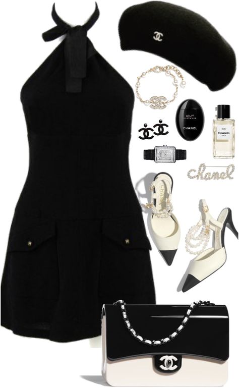 Channel Dress Classy, Chanel Outfit Classy, Chanel Outfit Classy Chic, Chanel Outfits Women, Channel Dress, Chanel Inspired Outfit, Channel Outfits, Expensive Outfits, Chanel Hat