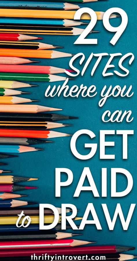 Need a new side hustle idea? You can make money online by just drawing! Start making money with your art with 29 sites that PAY! #moneymakingidea #sidehustleideas #makemoneyonline Painting Selling Ideas, Get Paid To Draw, Sell Your Art Online, How To Get Ideas For Drawing, Drawing Business Ideas, Making Money As An Artist, Art That Sells Painting, Where To Sell Art Online, Drawings That Sell