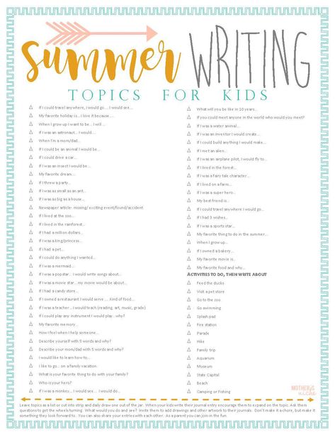 Looking for some fun things to do in the summer with your kids? Here's a free printable with 120 Summer Ideas, as well as a printable for fun writing prompts Summer Learning 3rd Grade, Kids Summer Schedule, Summer With Kids, Summer Writing Prompts, Fun Writing Prompts, Journal Prompts For Kids, Summer Journal, Summer Writing, Summer Schedule