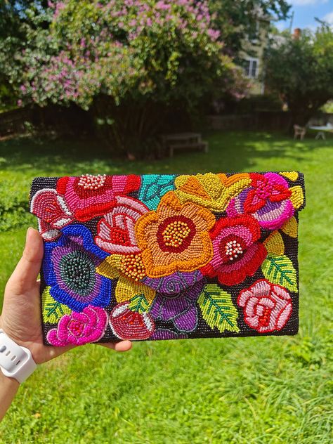 Double Side Beaded, Flower Beaded Purse, Beaded Clutch Purse, Beaded Purse Bag, Floral Beaded Clutch, Beaded Evening Bag, Black Beaded Purse Clutch Bag Pattern, Embroidered Clutch Bag, Beaded Clutch Purse, Blue Beaded Earrings, Sequin Purse, Photography Bags, Beaded Clutch Bag, Design Bags, Beautiful Flower Designs