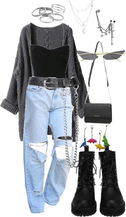 Cute And Edgy Outfits, Cool Date Outfit, Jungkookcore Outfits, Polyvore Outfits Grunge, First Date Outfit Ideas Casual, Cute Outfits For A Date, Concert Date Outfit, Grunge Date Outfit, My Outfit Aesthetic