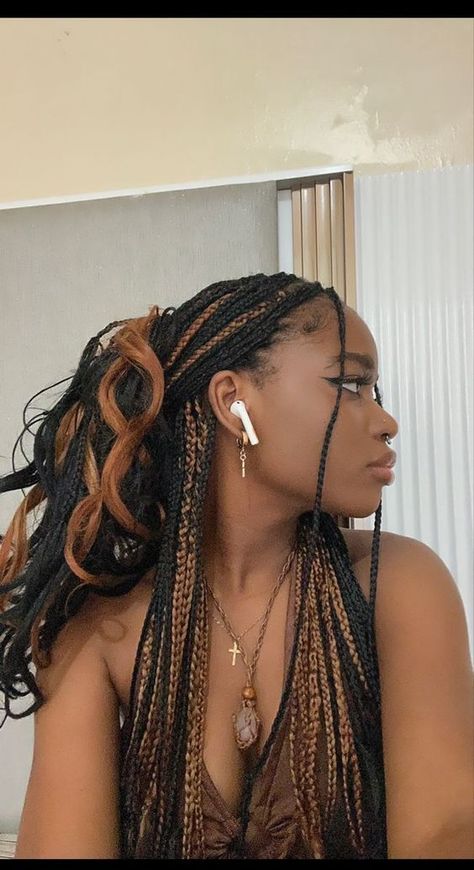 Braids With Mostly Curls, Bread Hair, Nail Eyeshadow, Vacation Braids, Mermaid Braids, Different Braid Styles, Short Box Braids Hairstyles, Braids For Black, Pretty Braids