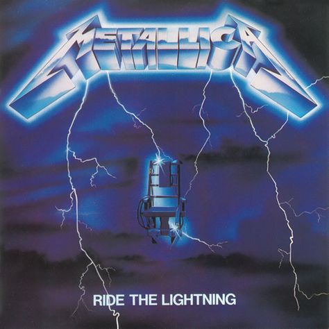 Metallica - Ride The Lightning. Metallica Ride The Lightning, Metallica Song, Metallica Albums, Tenacious D, Rock Album Covers, Ride The Lightning, Pochette Album, Metal Albums, The Lightning