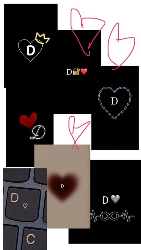 i’m in love with this boy who starts with the letter d D Wallpaper Letter Cute, D Letter Images, The Letter D, Iphone Dynamic Wallpaper, Cool Emoji, M Wallpaper, Love Scrapbook, Easy Love Drawings, Barbie Cartoon