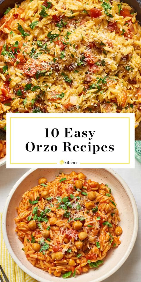 Broccoli Chicken Orzo, Easy Orzo Recipes, Orzo Recipes Healthy, Orzo Recipes Side, Orzo Dinner Recipes, Easy Orzo, Orzo Dishes, Ideas For Cooking, Quick Cooking Recipes