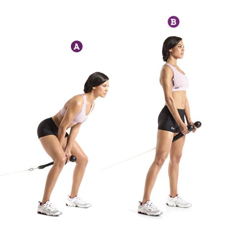 Cable Pull Through http://www.prevention.com/fitness/trainers-top-exercises-for-inner-thighs/cable-pull-through Exercise Plans, Glutes Home Workout, Inner Thight Workout, Body For Life, Glute Building, Home Workout For Women, Cable Workout, Inner Thighs Exercises, Shoulder Tension
