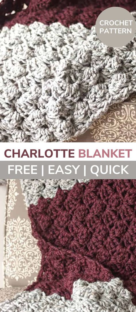 Amigurumi Patterns, Chunky Crochet Blanket Pattern Free, Crochet Blanket Pattern Free Easy, Quick Crochet Blanket, Afghan Crochet Patterns Easy, Chunky Crochet Blanket Pattern, Stitches Pattern, Modern Crochet Blanket, Fast Crochet