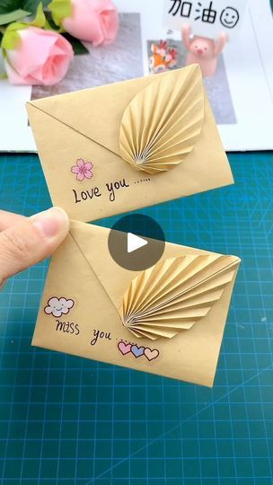 1.6K views · 6.1K reactions | Amazing Origami Crafts | Origami Made in Yeni | Blue · One Love Envelope Carta, Diy Envelope Template, Origami Cards, Paper Folding Crafts, Origami Paper Folding, Crafts Origami, Origami Envelope, Instruções Origami, Card Decoration